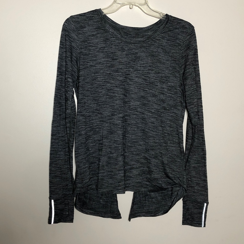 Lululemon Meant To Move Long Sleeve in Tiger Space Grey Black - Picture 3 of 6